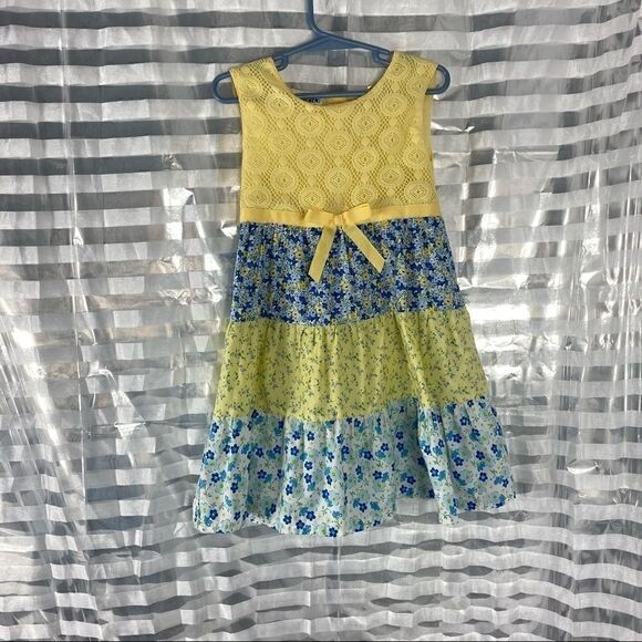 Blueberi Boulevard Short Sleeve Yellow Dress - Picture 1 of 7